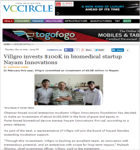 Nayam Investment by Villgro-VCcircle